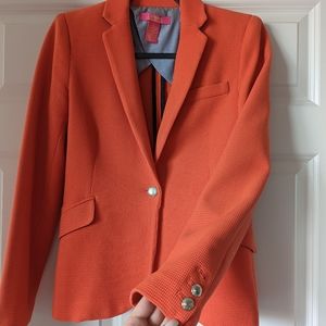 Orange casual jacket blazer size Small